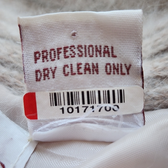 EDDIE DASSIN vintage rabbit hair/lambswool cardigan sweater, size L - Picture 6 of 6